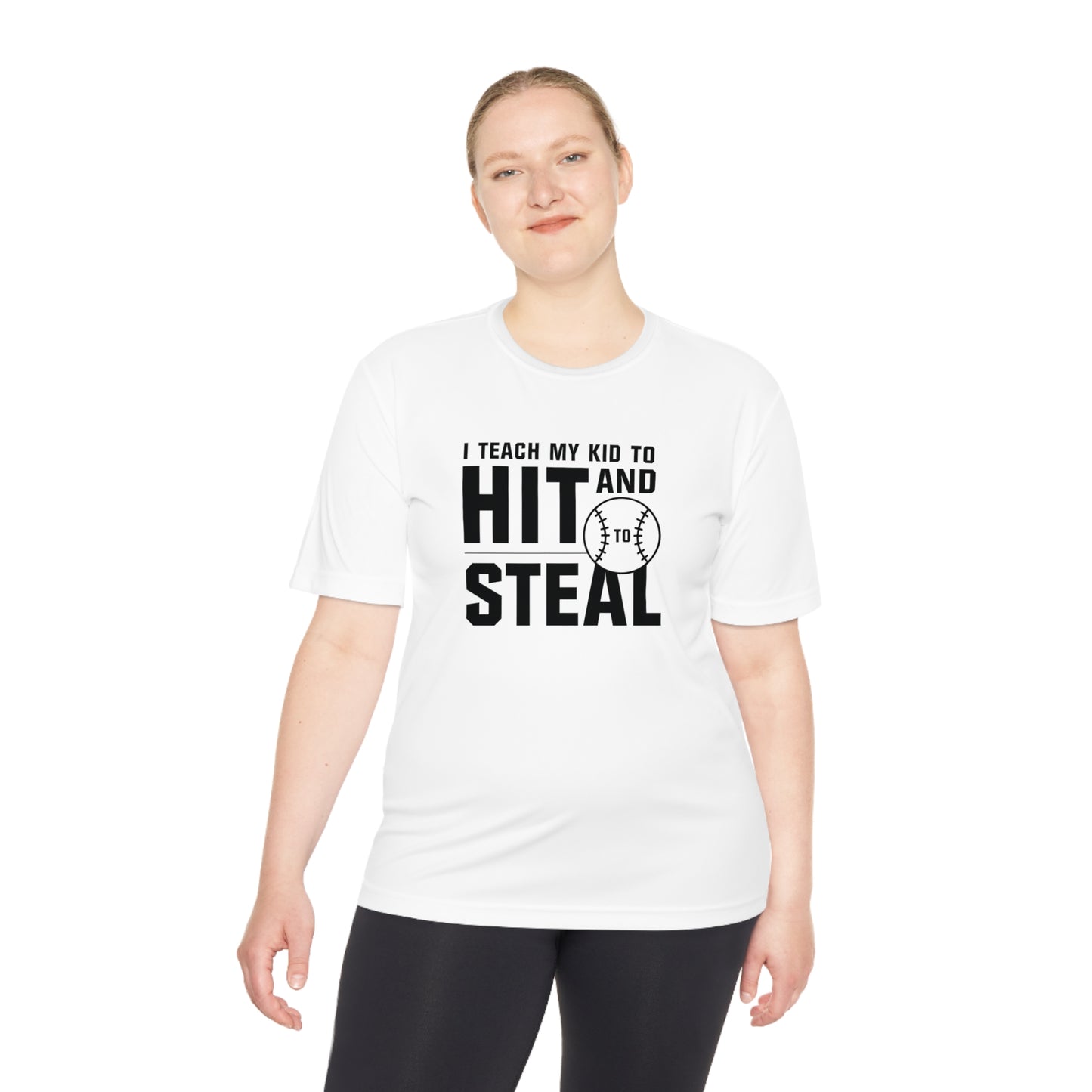ADULT - "I teach my kid" Moisture-Wicking T-Shirt - (Black, White, or Gray)