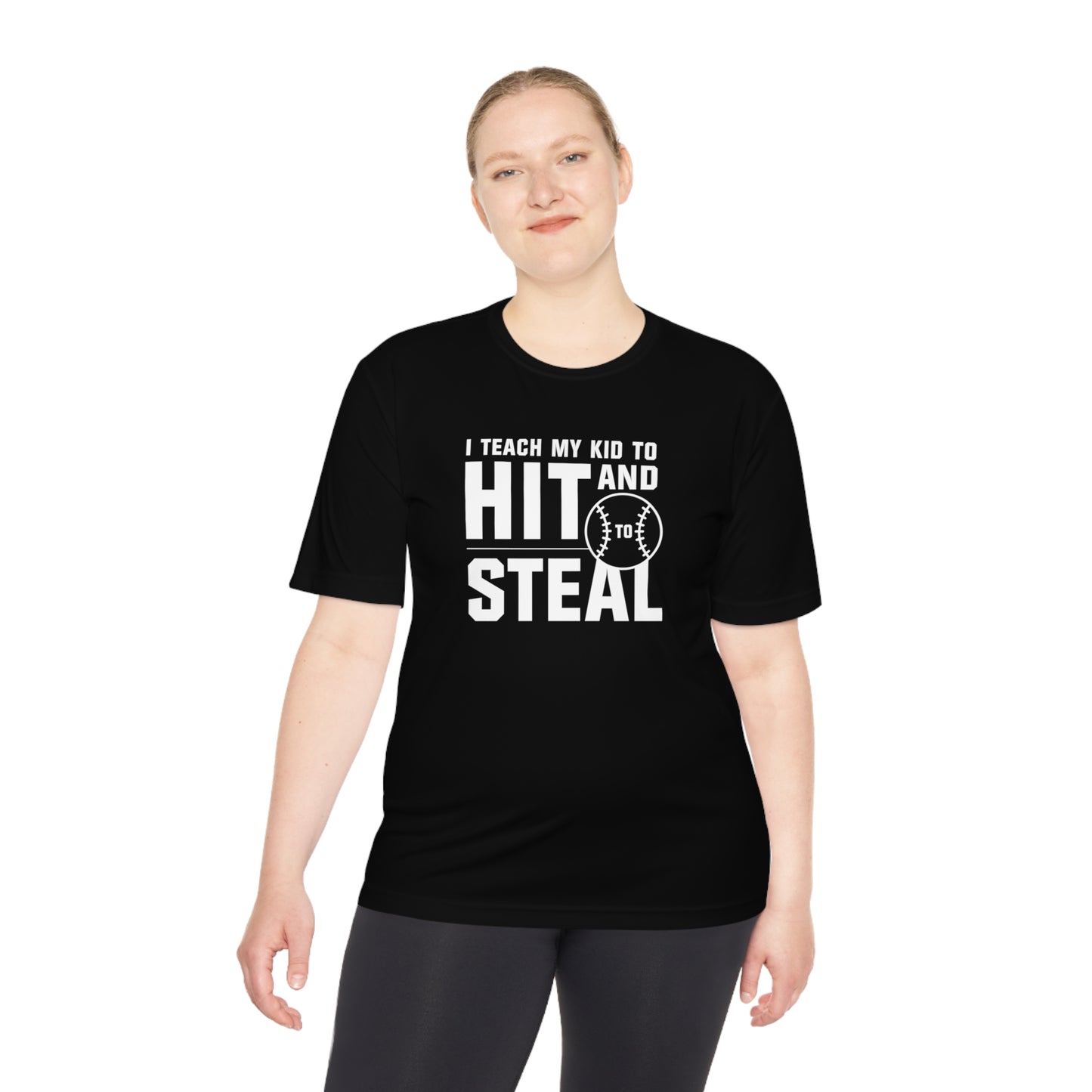 ADULT - "I teach my kid" Moisture-Wicking T-Shirt - (Black, White, or Gray)