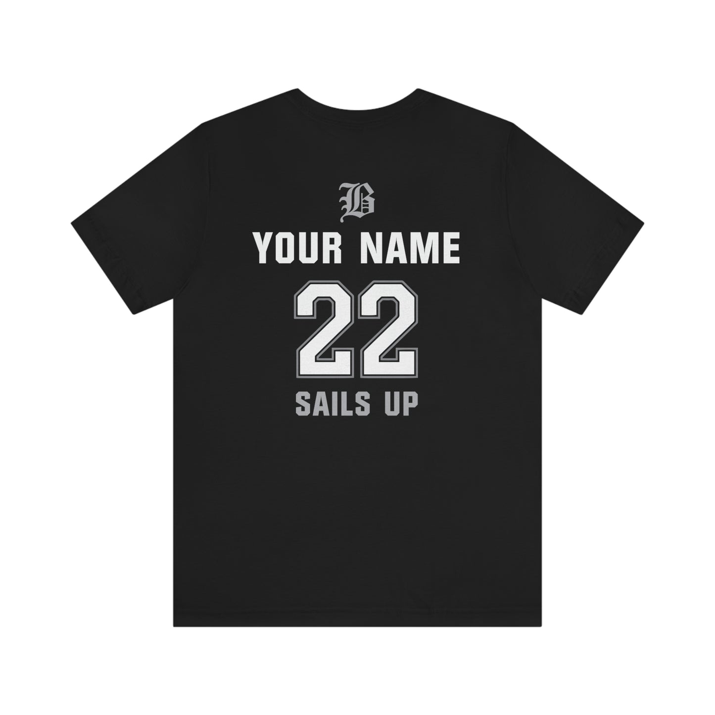 ADULT - PERSONALIZED Name - "Blackout Baseball" 100% Cotton T-Shirt - (Black, White, or Gray)