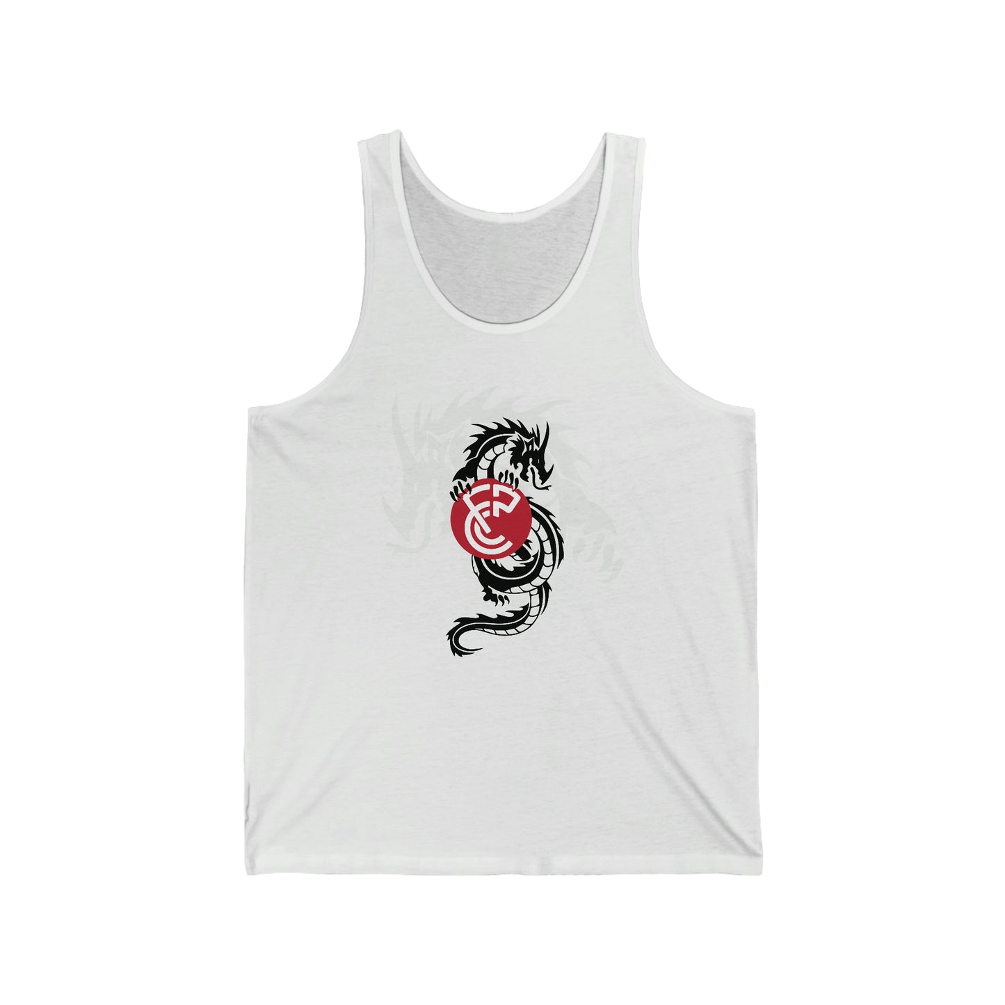 CFPC "One Must Challenge Himself" Full Tank Top, Japanese Letters - (Black & White)