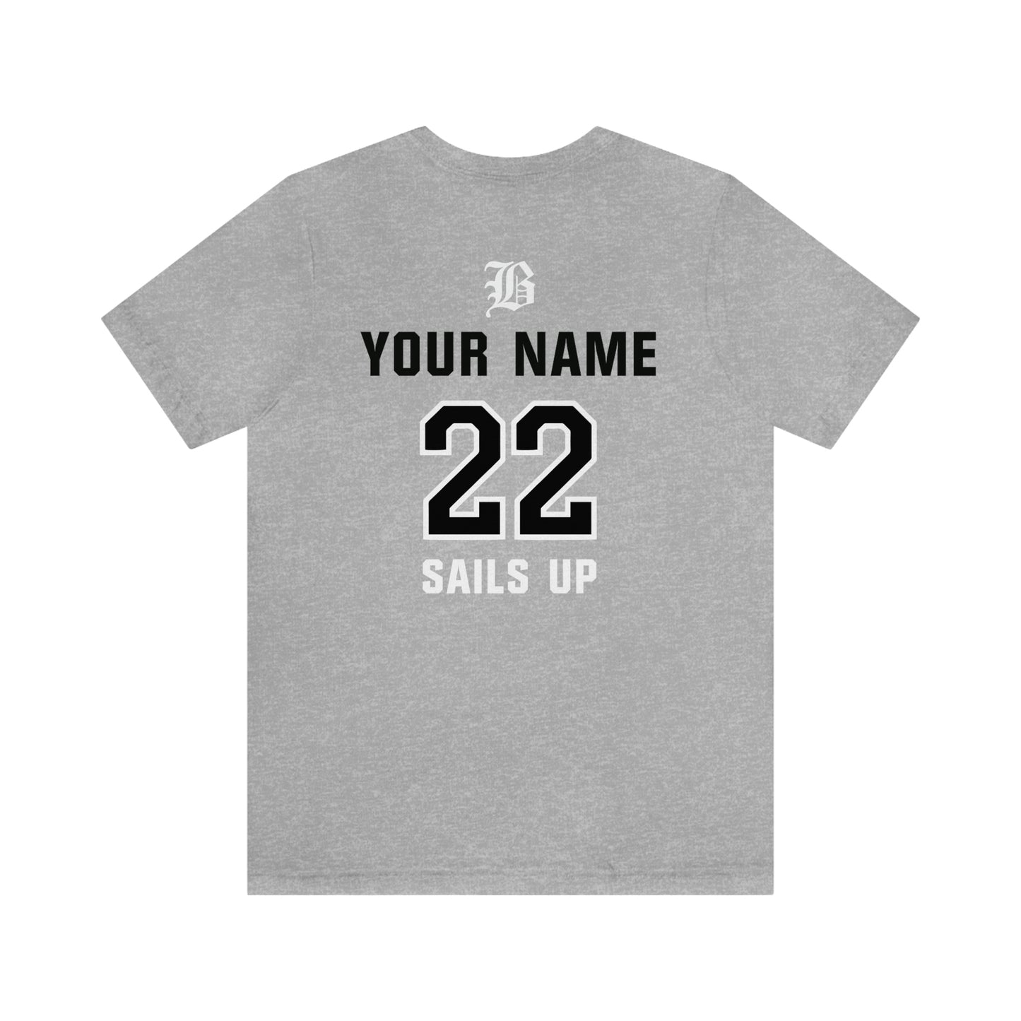 ADULT - PERSONALIZED Name - "Blackout Baseball" 100% Cotton T-Shirt - (Black, White, or Gray)