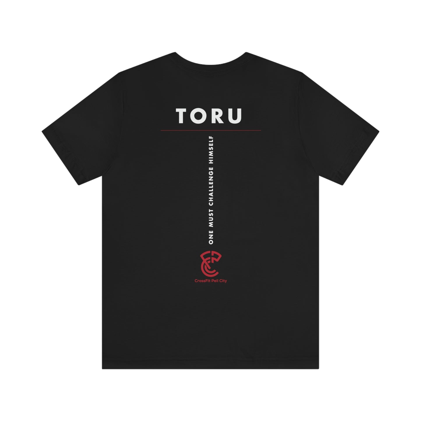 CFPC "One Must Challenge Himself" T-shirt, English Letters - (Black or White)