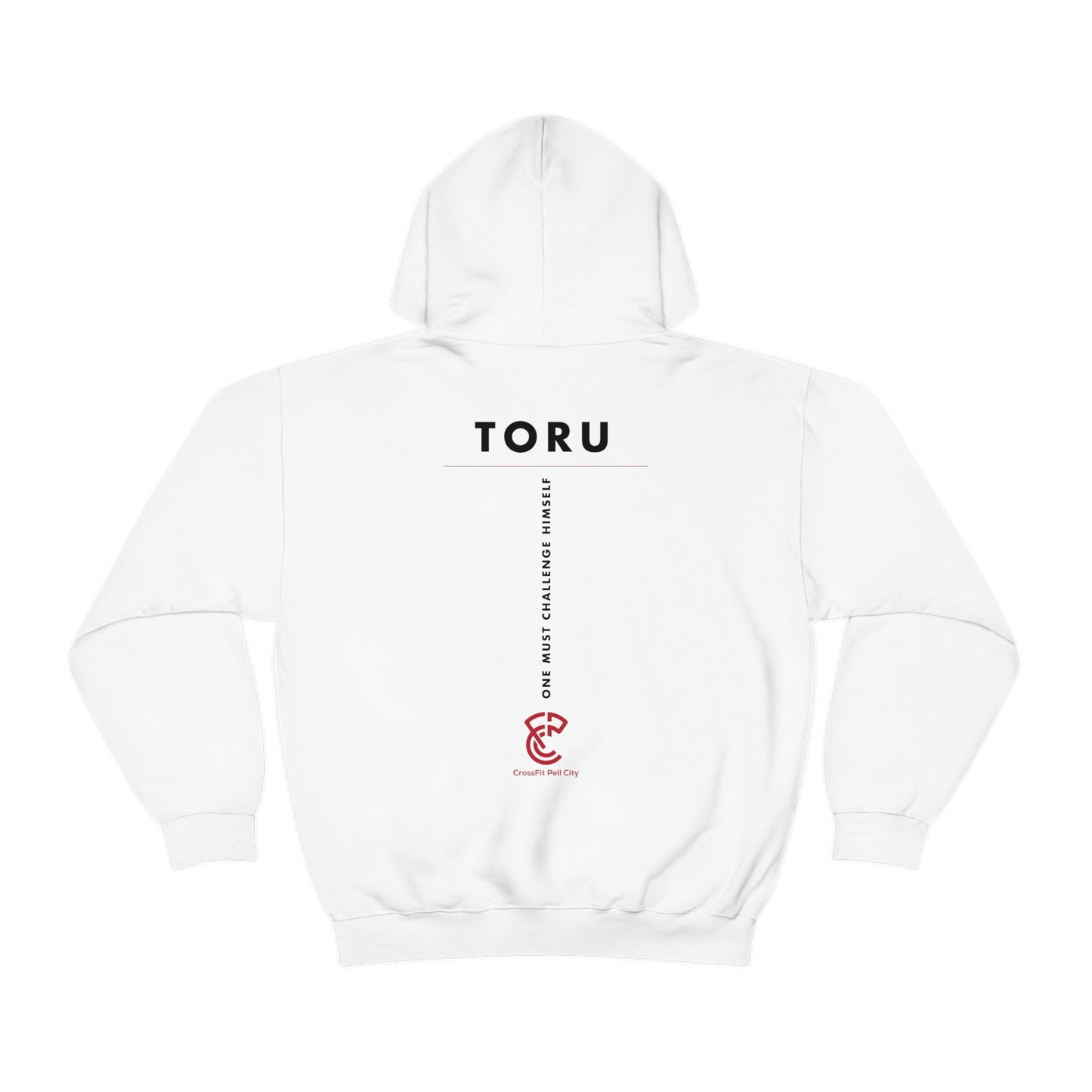 CFPC "One Must Challenge Himself" Hoodie, English Letters - (Black or White)