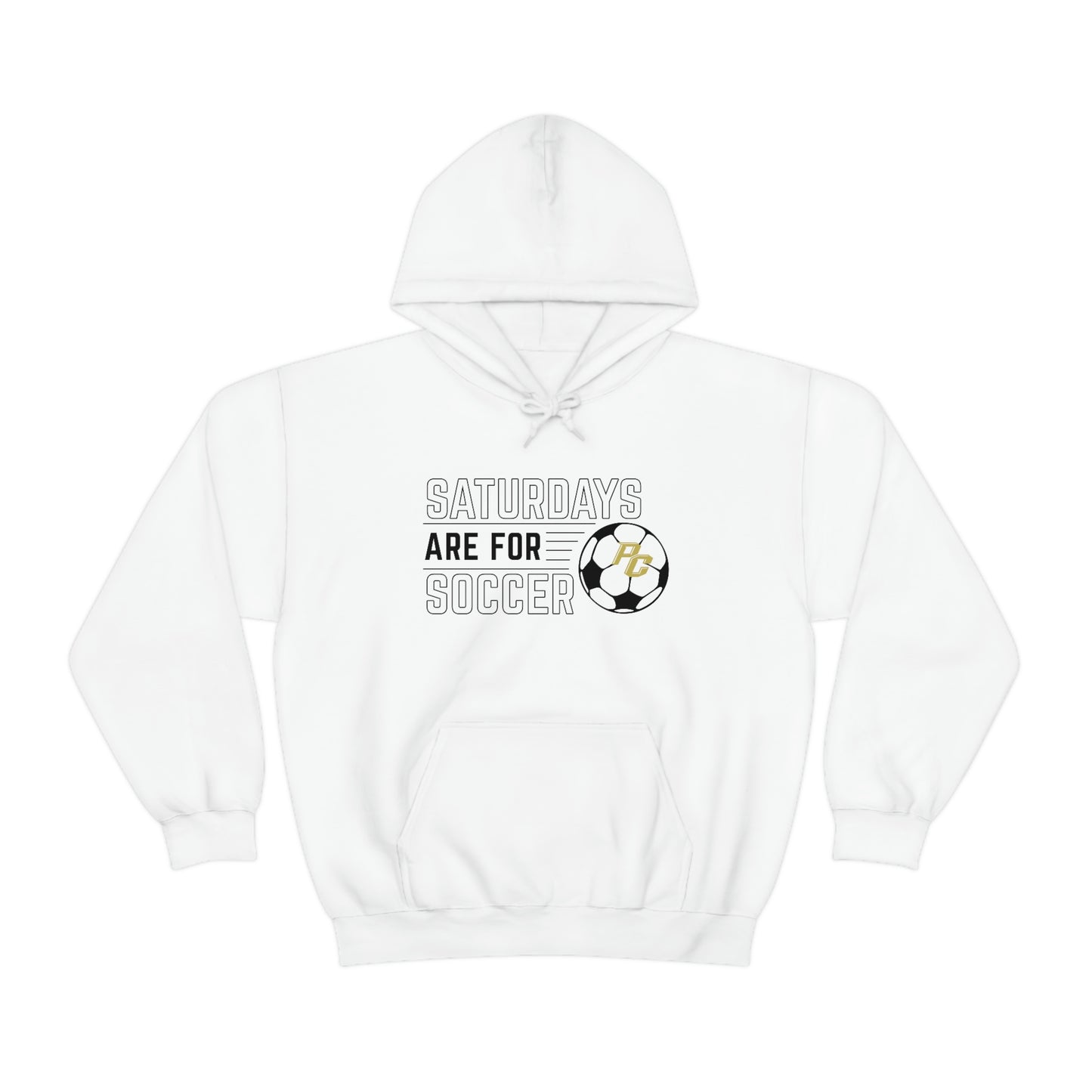 Saturdays Are For Soccer - Hoodie (White)