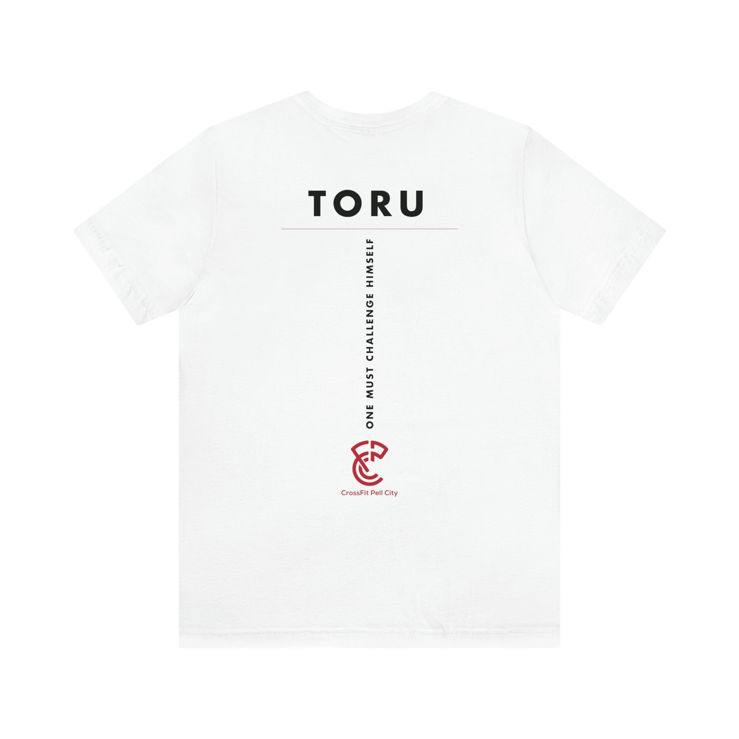 CFPC "One Must Challenge Himself" T-shirt, English Letters - (Black or White)