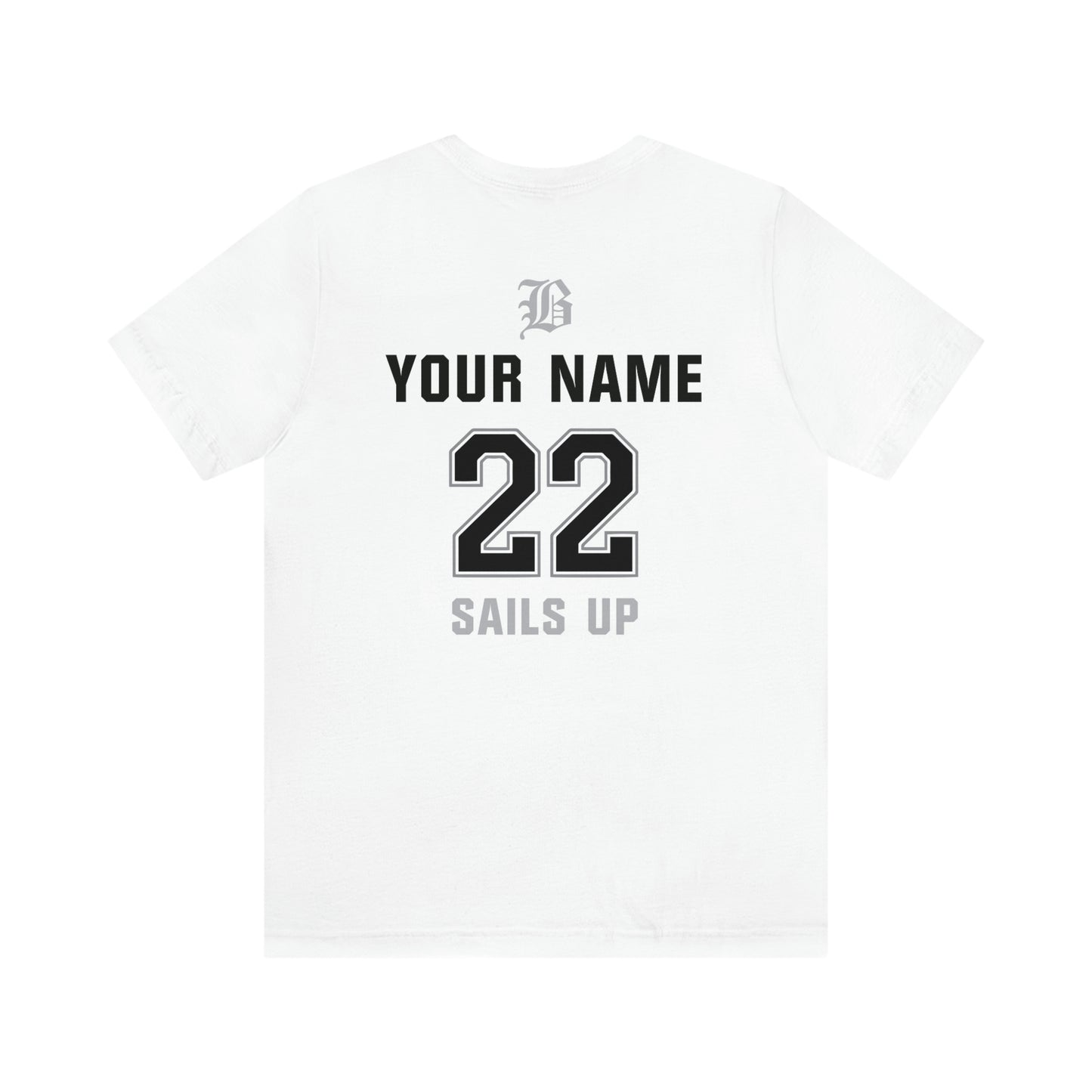 ADULT - PERSONALIZED Name - "Blackout Baseball" 100% Cotton T-Shirt - (Black, White, or Gray)