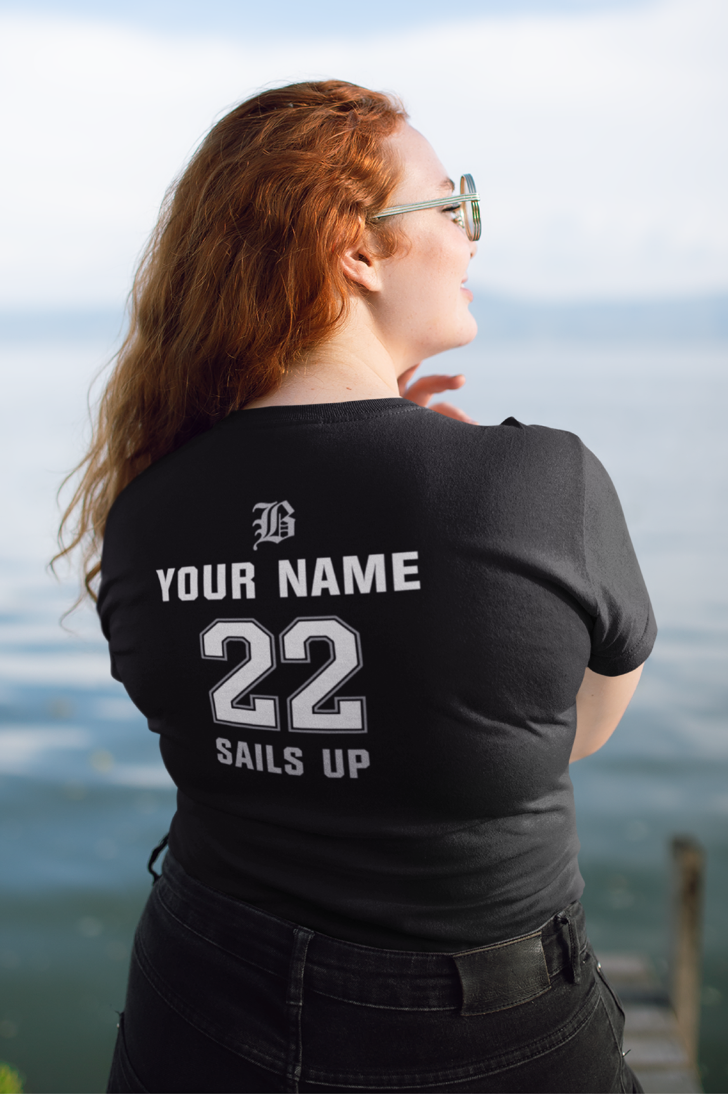ADULT - PERSONALIZED Name - "Blackout Baseball" 100% Cotton T-Shirt - (Black, White, or Gray)