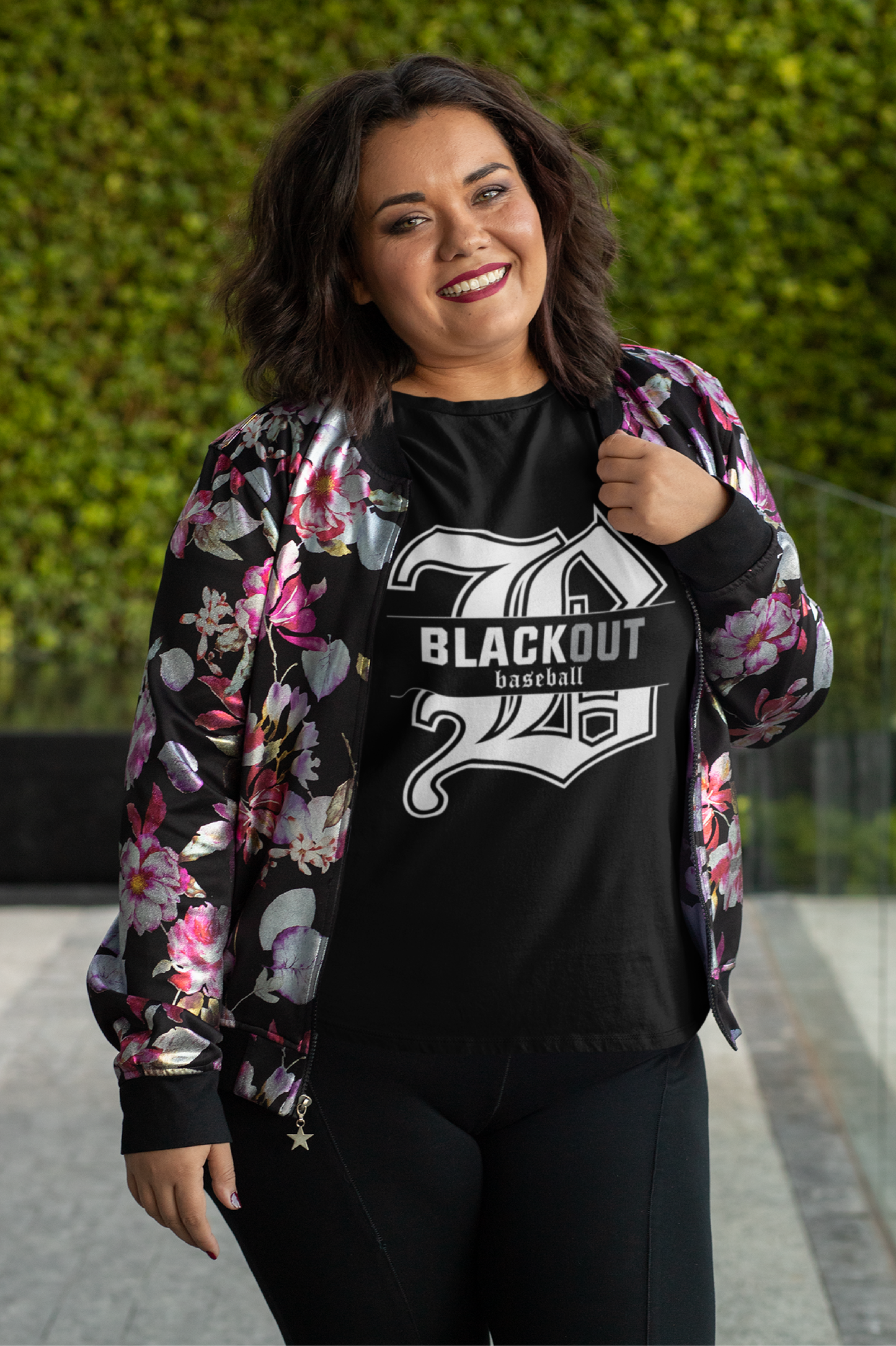 ADULT - PERSONALIZED Name - "Blackout Baseball" 100% Cotton T-Shirt - (Black, White, or Gray)