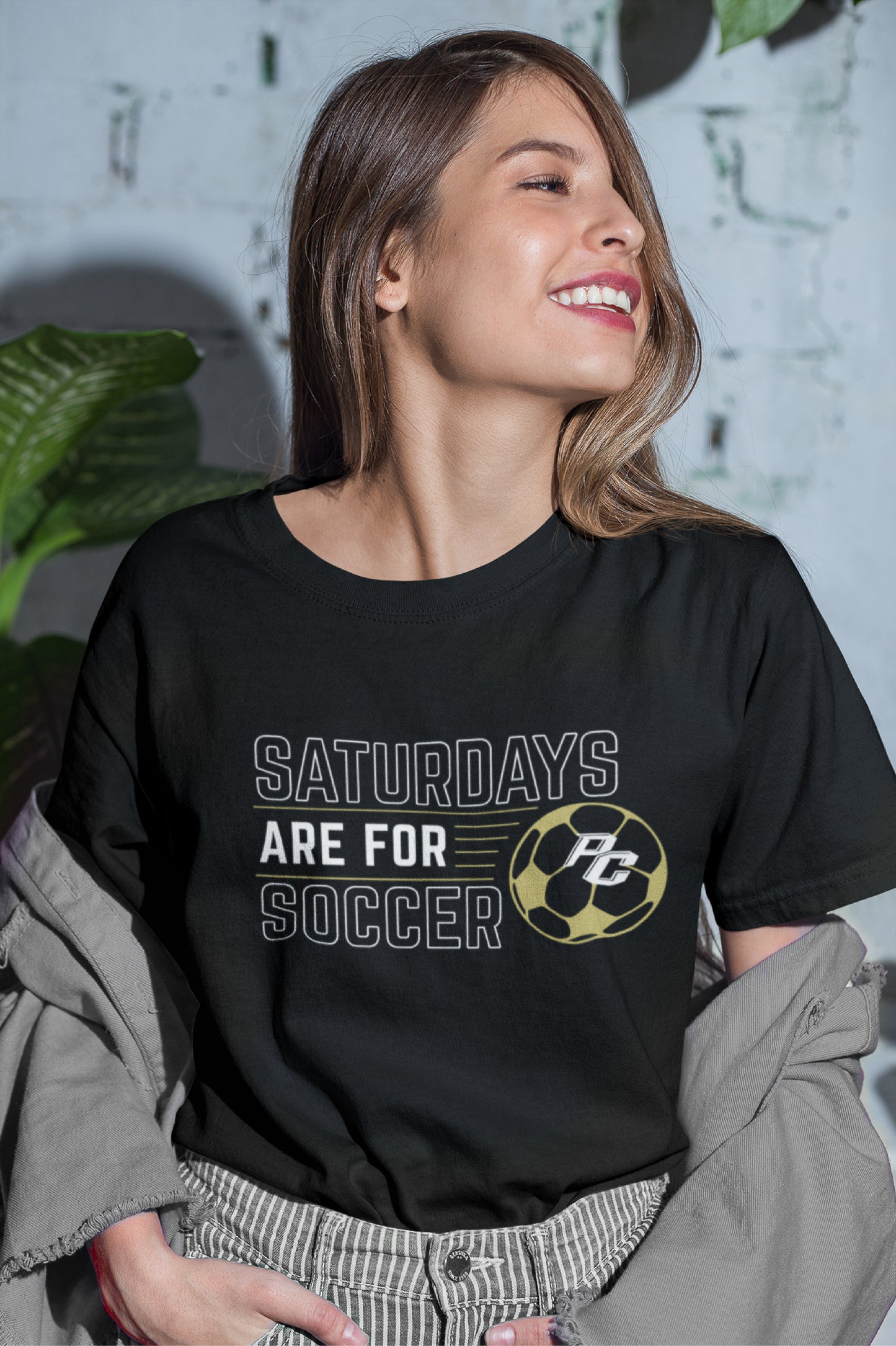 Saturdays are for Soccer - T-Shirt (Black)