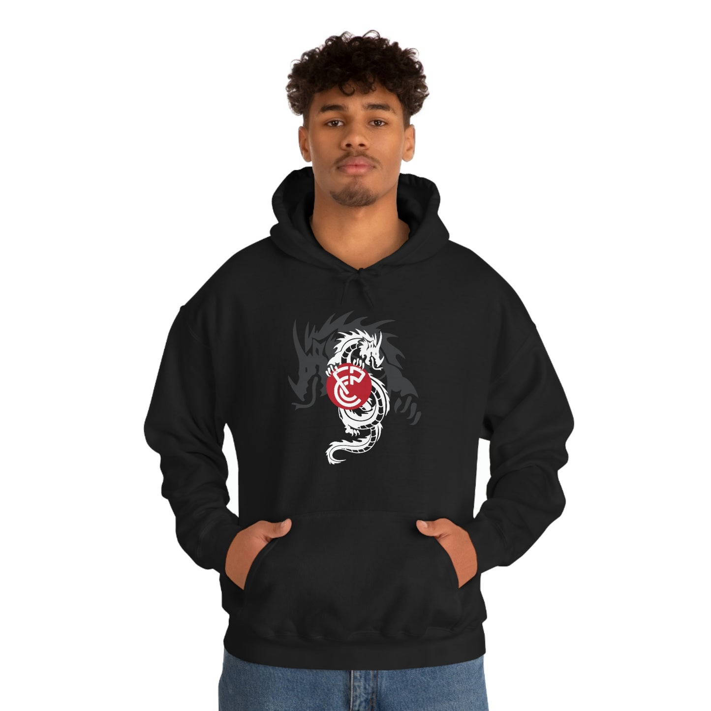 CFPC "One Must Challenge Himself" Hoodie, English Letters - (Black or White)