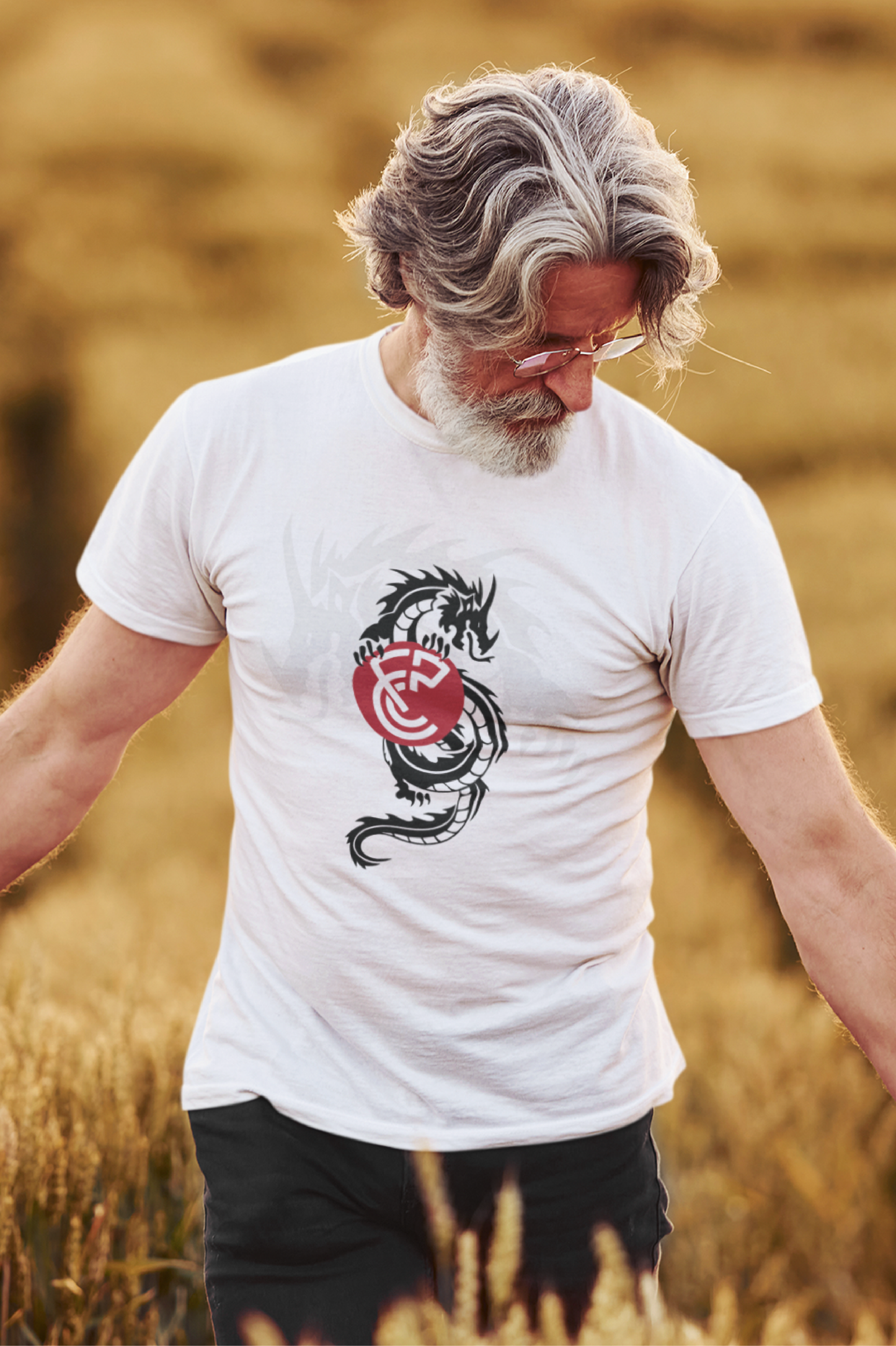 CFPC "One Must Challenge Himself" T-shirt, Japanese Letters - (Black or White)