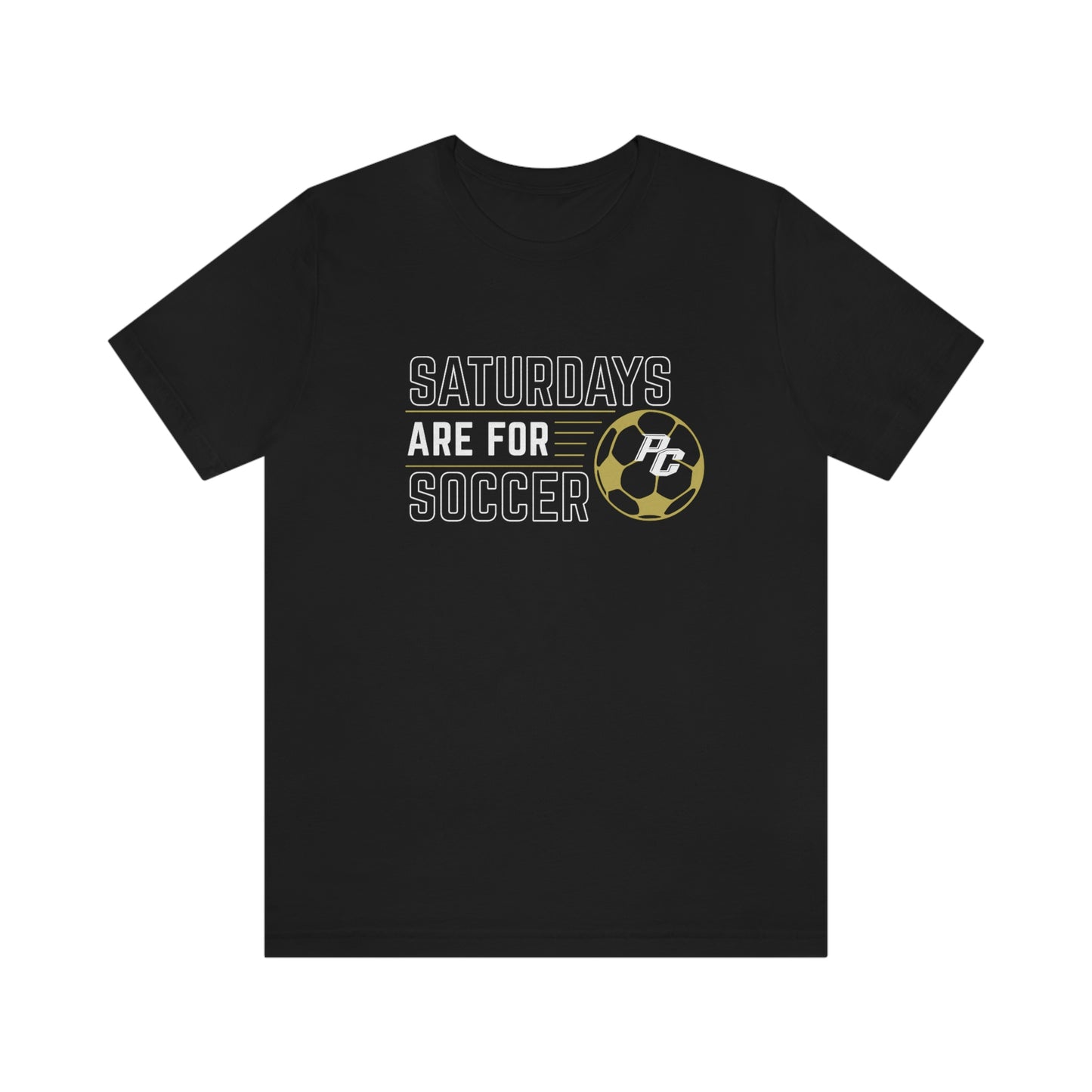 Saturdays are for Soccer - T-Shirt (Black)